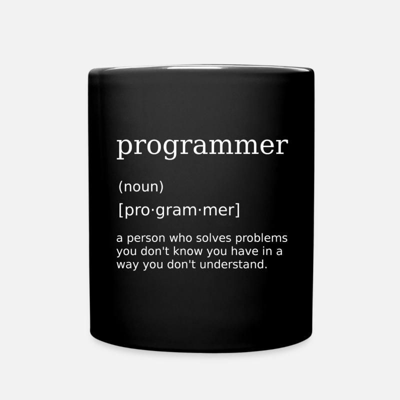 Programmer Spruch Informatiker Computer Scientist - Tasse einfarbig - Schwarz