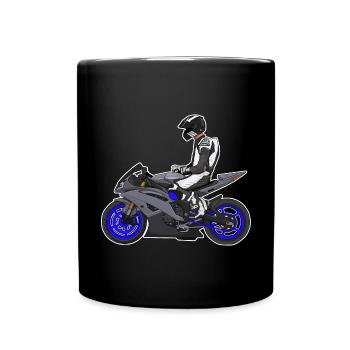 Motorcycle Lifestyle / Motorcycle / Motorcycle biker - Full Colour Mug - black - Front
