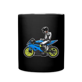 Moto Lifestyle / Moto / Moto motard - Mug uni - noir - Devant