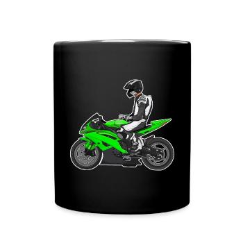 Motorcycle Lifestyle / Motorcycle / Motorcycle biker - Full Colour Mug - black - Front