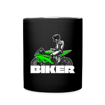 Motorcycle Lifestyle / Motorcycle / Motorcycles biker - Full Colour Mug - black - Front