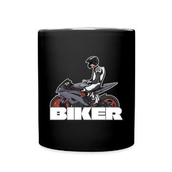 Motorcycle Lifestyle / Motorcycle / Motorcycles biker - Full Colour Mug - black - Front