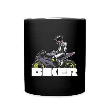 Motorcycle Lifestyle / Motorcycle / Motorcycles biker - Full Colour Mug - black - Front
