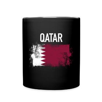 Qatar - Full Colour Mug - black - Front