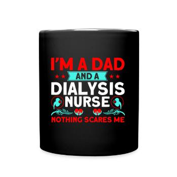 Dialysis Nursing Dialysis Treatment Gift - Full Colour Mug - black - Front
