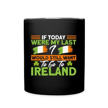 Irish Irish Flag Ireland Holiday Gift - Full Colour Mug - black - Front