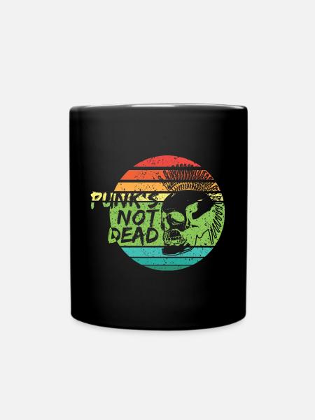 Punk's not dead Punkrock Musik Punker Retro Punk - Tasse einfarbig - Schwarz