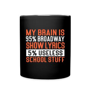 Schauspielerin Drama Broadway Musical Theater - Tasse einfarbig - Schwarz - Vorne