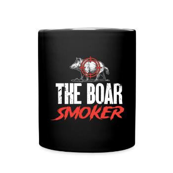 Chasse au sanglier chasseur sanglier - Mug uni - noir - Devant