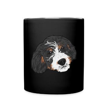Cadeau pour chien Bernedoodle - Mug uni - noir - Devant