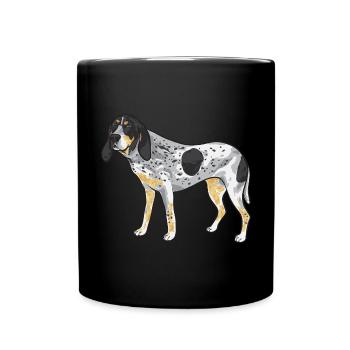 Bluetick Coonhound cadeau drôle de dicton - Mug uni - noir - Devant