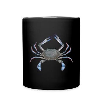 Crab Crab Fishing Gift - Full Colour Mug - black - Front