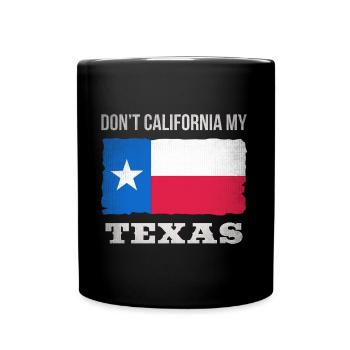 Schützt Texas Flagge - Design für stolze Texaner - Tasse einfarbig - Schwarz - Vorne