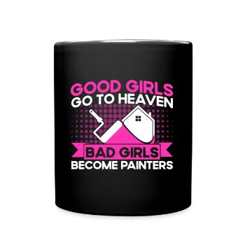 Maler Gewerbetreibender Dekorateur Geschenk - Tasse einfarbig - Schwarz - Vorne