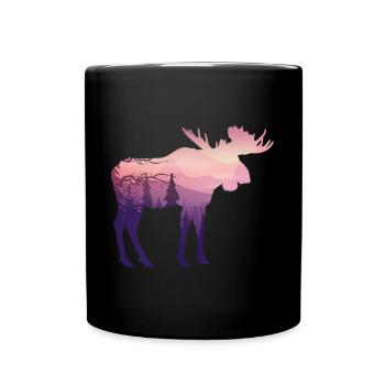 Moose - Full Colour Mug - black - Front