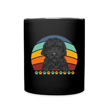 Chien Doodle Black Goldendoodle - Mug uni - noir - Devant