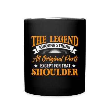 Drôle de chirurgie de l’épaule Humour - Mug uni - noir - Devant