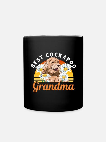 Cockapoo Hund - Tasse einfarbig - Schwarz