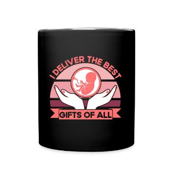 Doula Obstétricien Cadeau - Mug uni - noir - Devant