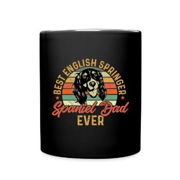 Chien d’épagneul Springer anglais - Mug uni - noir - Devant