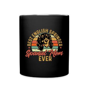 Chien d’épagneul Springer anglais - Mug uni - noir - Devant