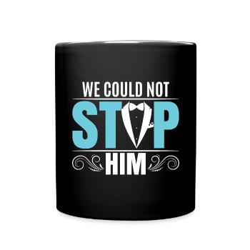 Drôle de marié Enterrement de vie de garçon Enterrement de vie de garçon - Mug uni - noir - Devant