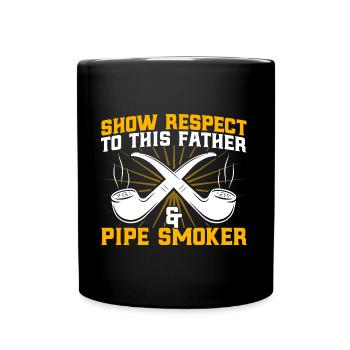 Pfeifen Enthusiast Pfeifen Liebhaber Pfeifenrauche - Tasse einfarbig - Schwarz - Vorne