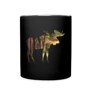 Moose - Full Colour Mug - black - Front