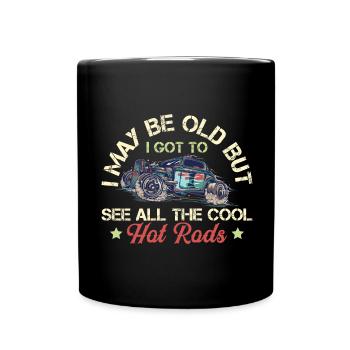 Hot Rods - Oldtimer - Tasse einfarbig - Schwarz - Vorne