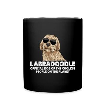 Labradoodle Chien - Mug uni - noir - Devant