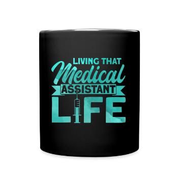 Assistant médical de l’école de médecine Assis - Mug uni - noir - Devant