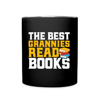 Les meilleures grands-mères lisent des livres Lire le livre Gesc - Mug uni - noir - Devant