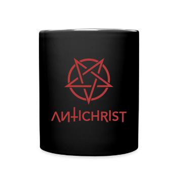 Antichrist - Pentagramm Halloween - Tasse einfarbig - Schwarz - Vorne