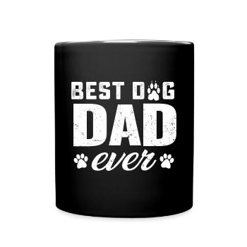 The Best Dog Dad ever best Dog Father Dogs - Full Colour Mug - black - Front