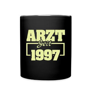 Ärztin 1997 - Tasse einfarbig - Schwarz - Vorne