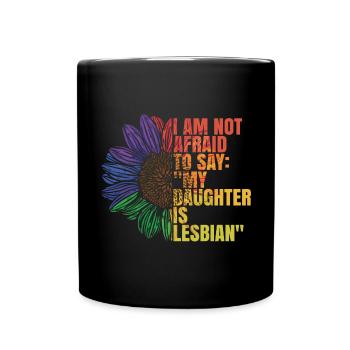 My Daughter Is Lesbian - Full Colour Mug - black - Front