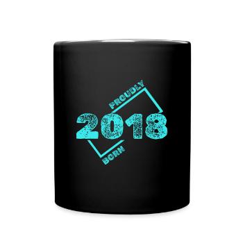 Né en 2018 - Mug uni - noir - Devant