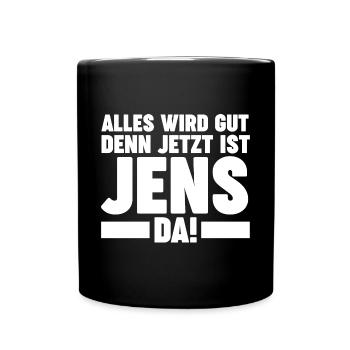 Jens - Tasse einfarbig - Schwarz - Vorne