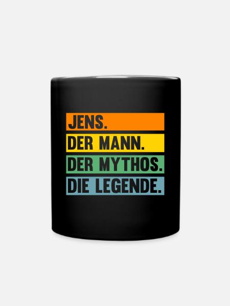 Jens - Tasse einfarbig - Schwarz