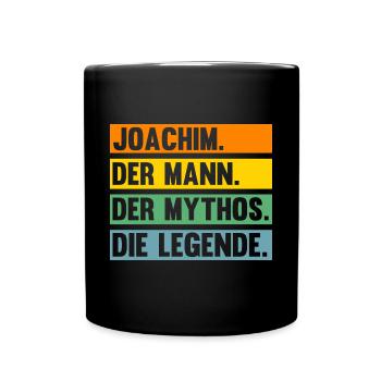Joachim - Tasse einfarbig - Schwarz - Vorne