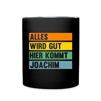 Joachim - Tasse einfarbig - Schwarz - Vorne