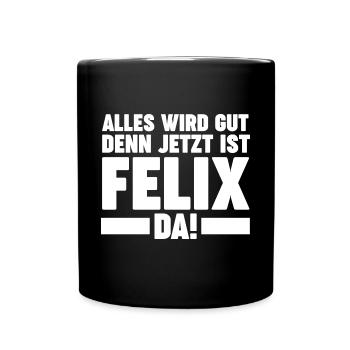 Felix - Tasse einfarbig - Schwarz - Vorne