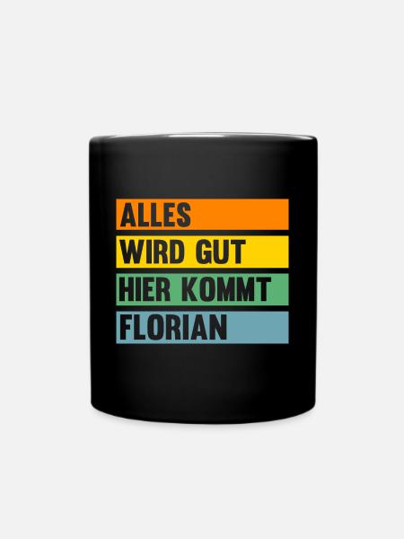 Florian - Tasse einfarbig - Schwarz
