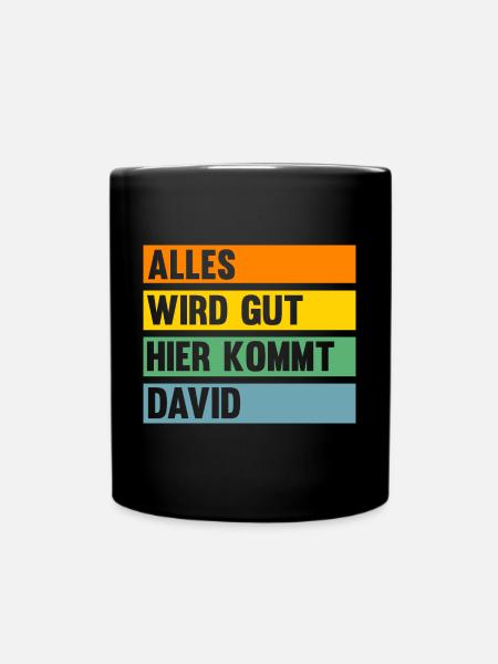 David - Tasse einfarbig - Schwarz