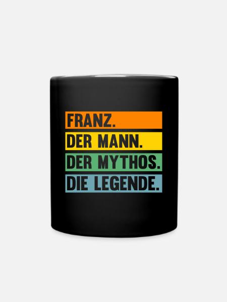 Franz - Tasse einfarbig - Schwarz