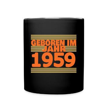 im 1959 - Tasse einfarbig - Schwarz - Vorne