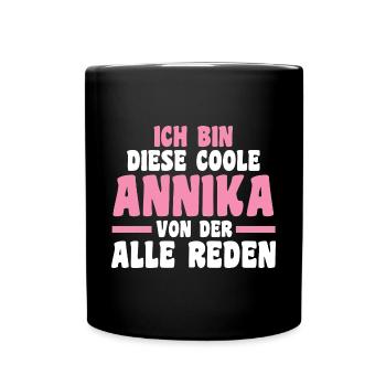 Annika - Tasse einfarbig - Schwarz - Vorne