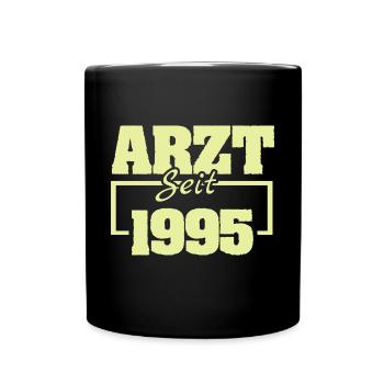 Ärztin 1995 - Tasse einfarbig - Schwarz - Vorne