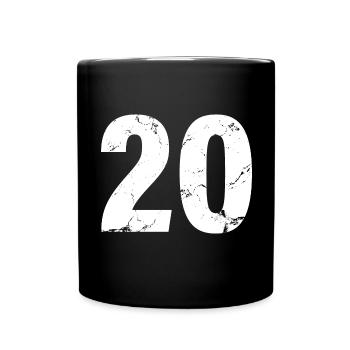 Cool Number 20 - 20 ans 20th Birthday Gift - Mug uni - noir - Devant