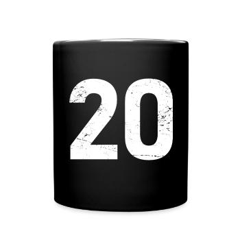 Cool Number 20 - 20 ans 20th Birthday Gift - Mug uni - noir - Devant